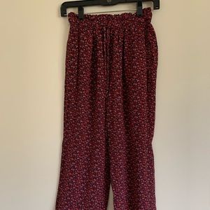 American Eagle Floral Wide Leg Pant